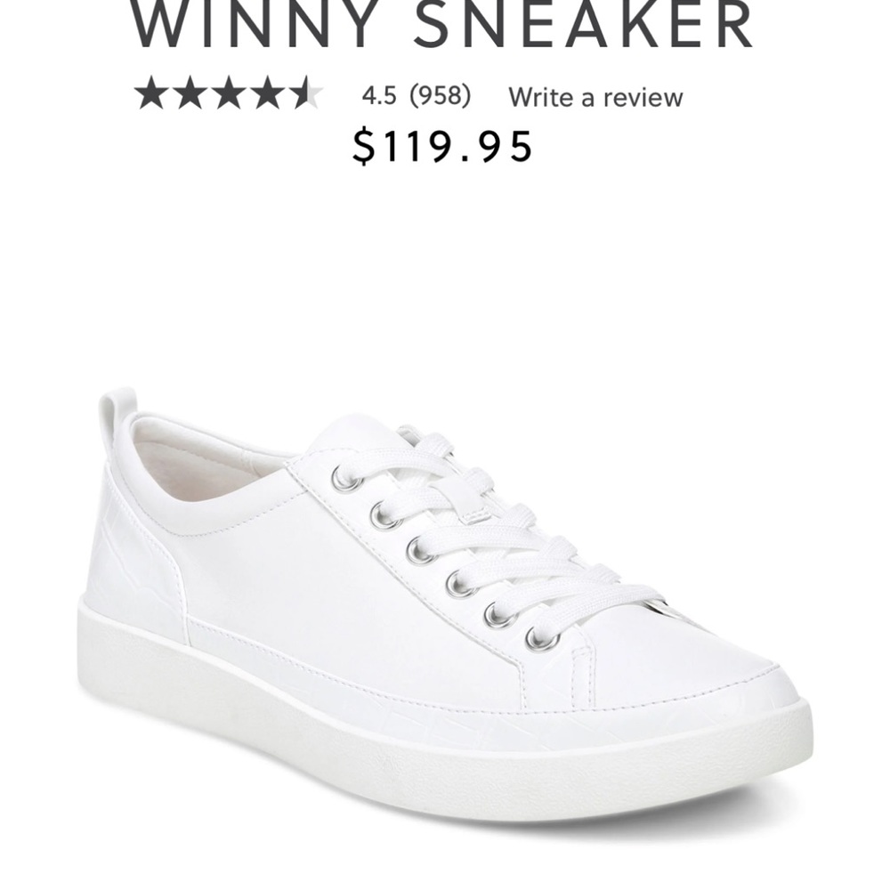 Vionic Winny sneaker in white leather